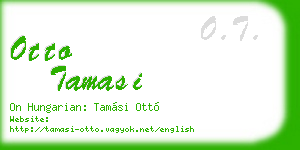 otto tamasi business card